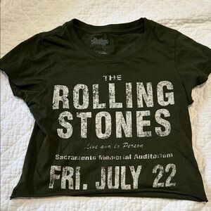 The Rolling Stones women’s cropped Graphic Tee